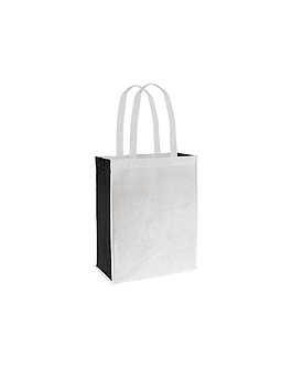 BOLSA REUTILIZABLE MOON TNT 32X40X15CM - BLANCO&#x2F;NEGRO