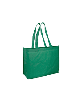 BOLSA REUTILIZABLE HORIZONTAL TNT 40X30X11CM - VERDE