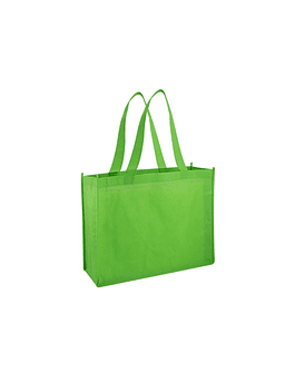 BOLSA REUTILIZABLE HORIZONTAL TNT 40X30X11CM - VERDE CLARO