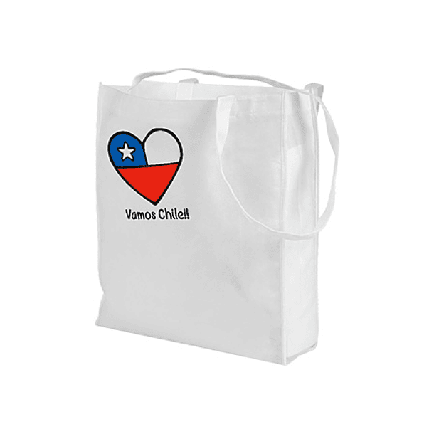 BOLSA TNT VAMOS CHILE 30X40X12CM 2