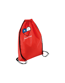 MORRAL TNT VAMOS CHILE 34X44CM - ROJO