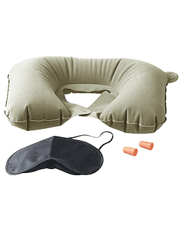 PACK DE VIAJE ALMOHADA + ANTIFAZ + TAPONES DE OÍDOS