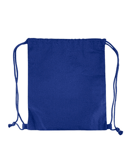 MOCHILA MORRAL 100% ALGODON  - AZUL