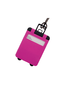 Identificador de equipaje mini maleta - ROSADO