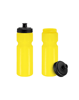 BOTELLA PLASTICA DEPORTIVA - AMARILLO