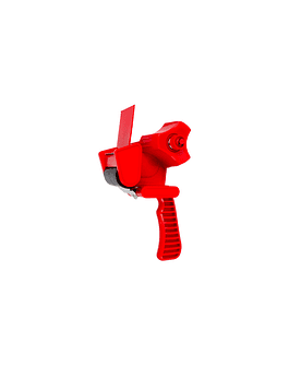 Dispensador para cinta de embalaje tipo pistola - ROJO