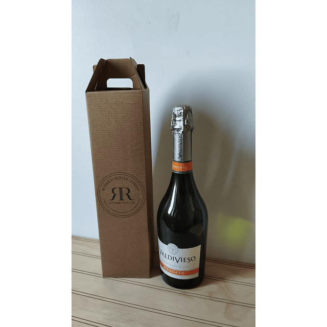 Caja Autoarmable Para 1 Botella de Champaña y Espumantes