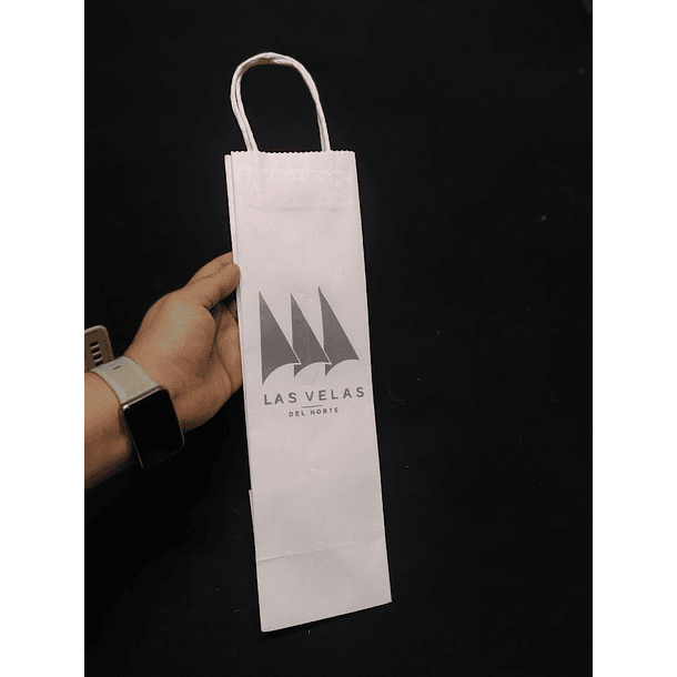 BOLSA DE PAPEL PARA BOTELLA DE VINO 12u 5