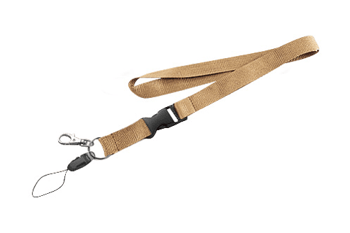 LANYARD TEXTURIZADO CON MOSQUETÓN Y TIP-TOP