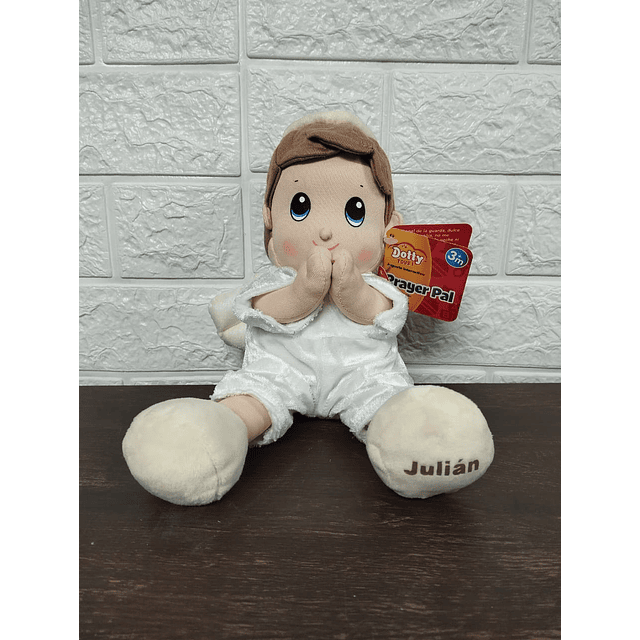 Angelito de Peluche que reza Ángel de la guarda