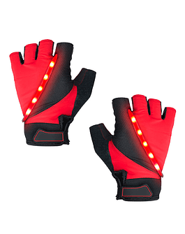 Guantes 5 LED de Ciclismo - ROJO