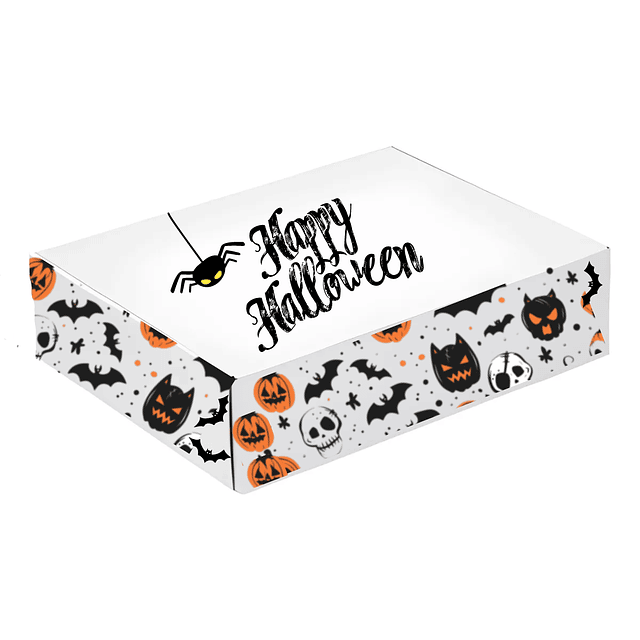 pack 12 Cajas pequeña autoarmables de halloween 19x10x40cm 