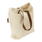 Bolsa de Compras 10oz Canvas asas Cuero 6