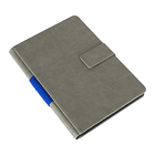 Cuaderno Gris cierre imantado 3