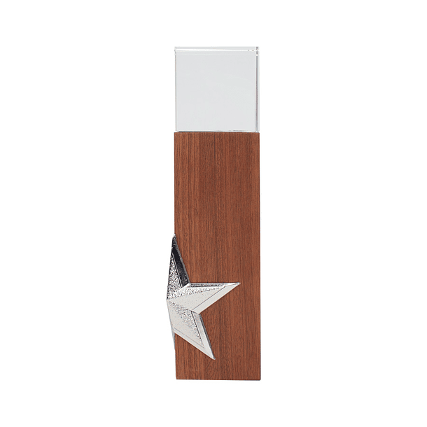 Trofeo de Madera y Cristal ''Silver Star'' 2