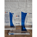 Trofeo Galvano Cristal Bauhaus 6