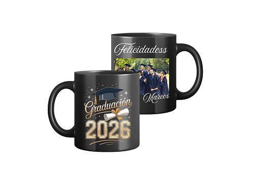 Taza Mágica de Graduación Personalizada