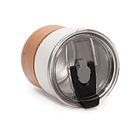 Vaso Térmico metálico 300cc. con Bombilla y Grip de Madera. 5