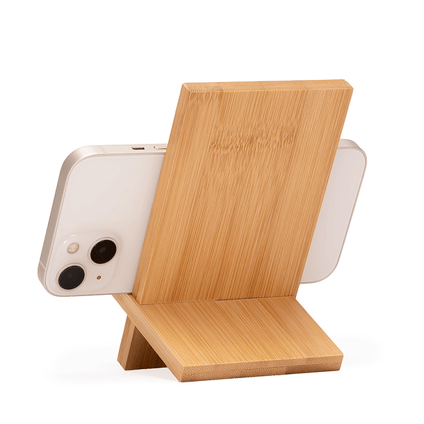 Base Soporte Bamboo para Tablet y Celular  5