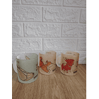 Tazón de Vidrio Empavonado 320cc Sublimación 12