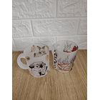 Tazón de Vidrio Empavonado 320cc Sublimación 13