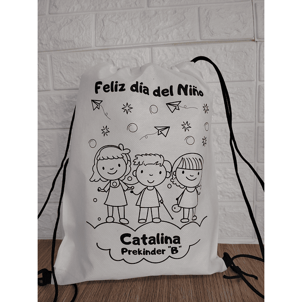 Mochila TNT Pintable  Personalizable 4