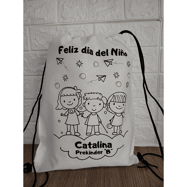 Mochila TNT Pintable  Personalizable 5