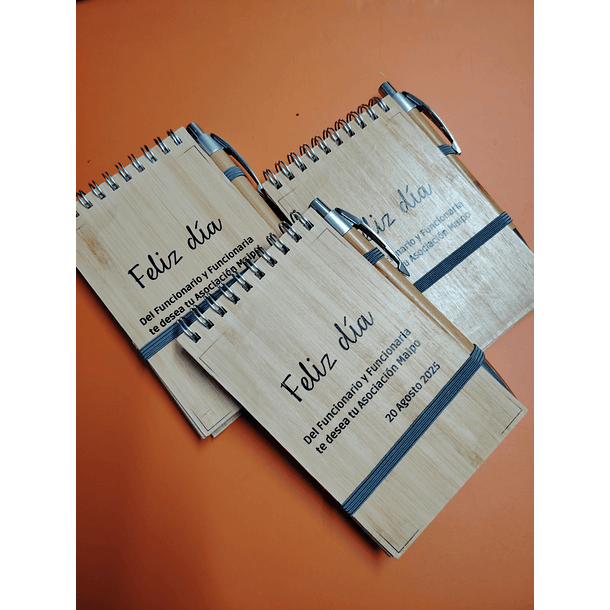 Libreta de Bamboo con Lápiz 7
