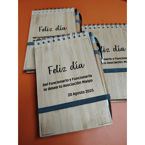 Libreta de Bamboo con Lápiz 8