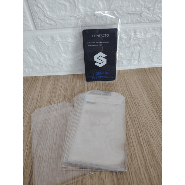 Porta-Credencial PVC Clear 3