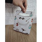 Envoltorio para taza, cinta y tarjeta de regalo 14