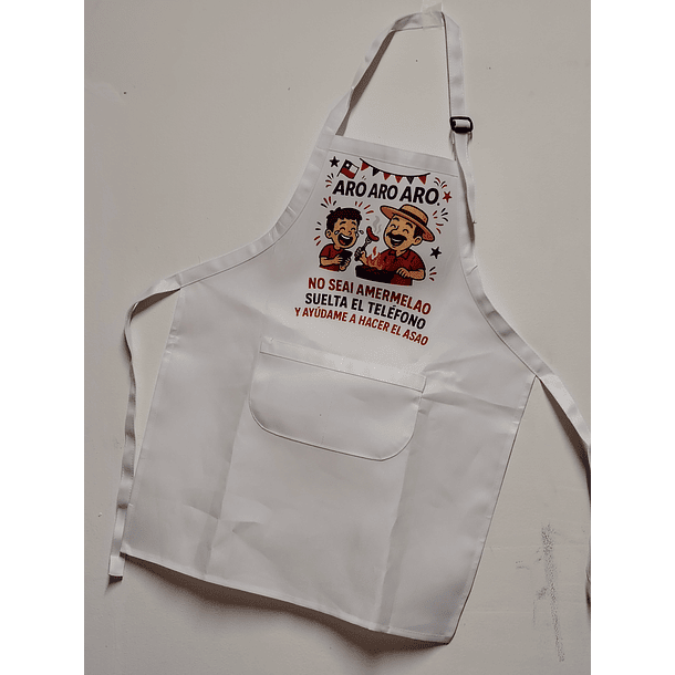 Delantal Niño Diseño Fiestas Patrias Chile 3