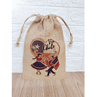Saco de yute grande Fiestas patrias Chile 40x30cm 2