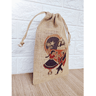 Saco de yute grande Fiestas patrias Chile 40x30cm 3