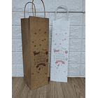 Pack 12 Bolsa de papel para botella de vino fiestas patrias Chile 5