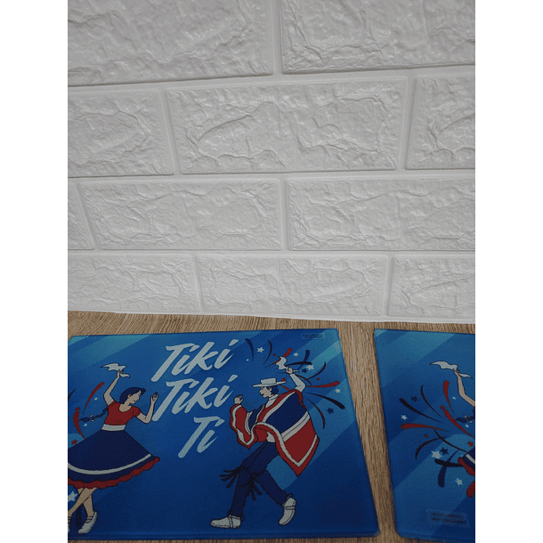 Tabla de Picar Vidrio Templado Fiestas Patrias 28×20 cm – Diseño Chileno 4