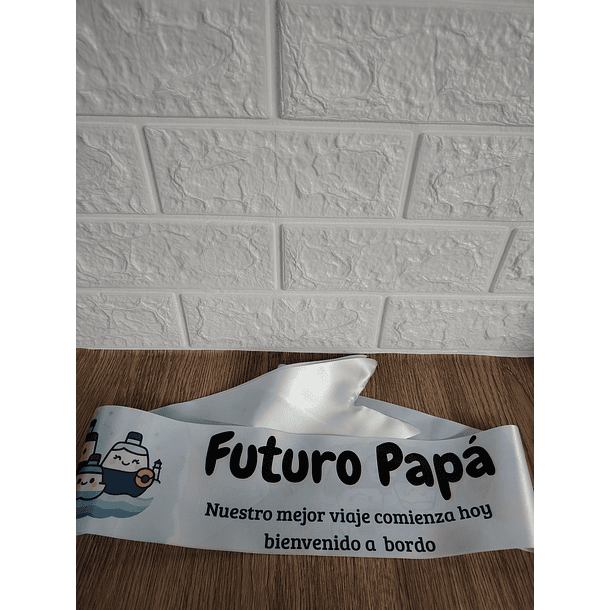 Banda personalizada Futura Mamá para baby shower 6