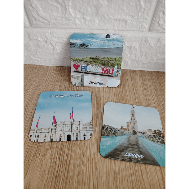 Imán cuadrado 9.5 x 9.5 cm para Sublimación 3