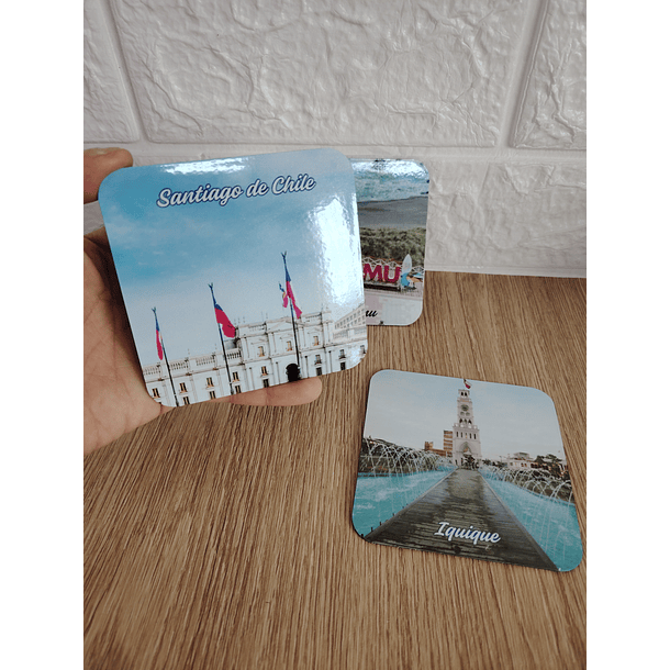 Imán cuadrado 9.5 x 9.5 cm para Sublimación 4