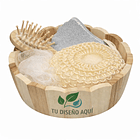 Set accesorio para el baño Canasto redondo Ecofamy 3