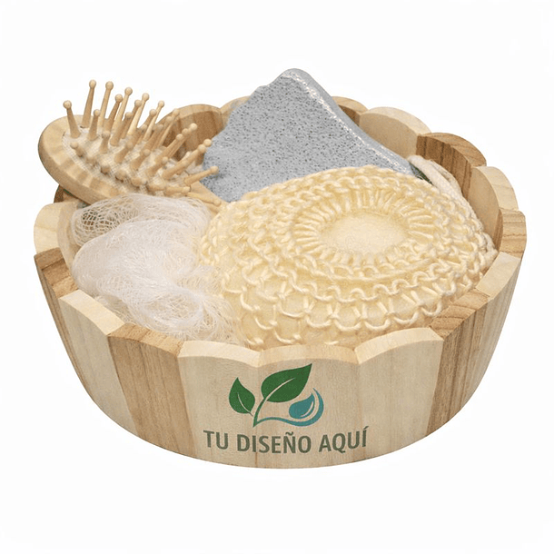 Set accesorio para el baño Canasto redondo Ecofamy 3