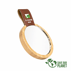 Espejo Redondo de Bamboo y Eco-Cuero 7