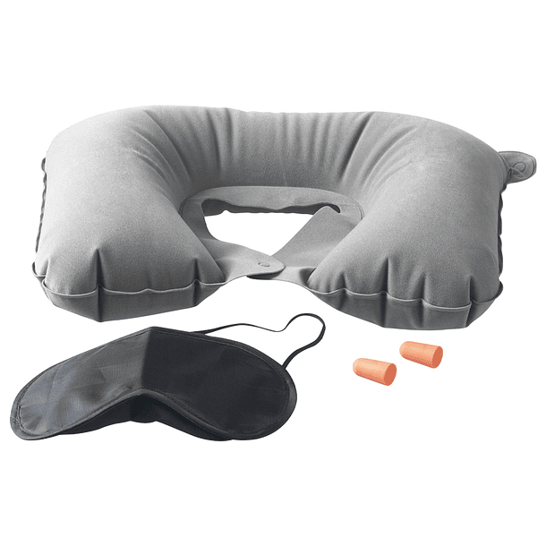 PACK DE VIAJE ALMOHADA + ANTIFAZ + TAPONES DE OÍDOS 7