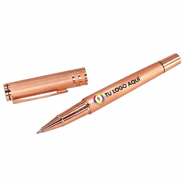 Bolígrafo Roller Pen Metálico Encobrizado 3