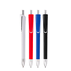 Bolígrafo Plástico Mate con Terminales Plateados 1