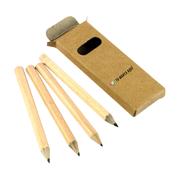 Set 4 Lápices de Grafito Negro 3