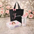 Pack Vaso más Bolsa de Algodón Negra 3