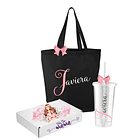 Pack Vaso más Bolsa de Algodón Negra 1