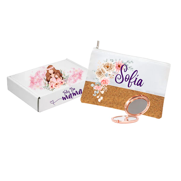 Pack Cosmetiquero Más Espejo Dorado 4