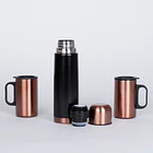 Set termo 1/2 L + 2 tazones encobrizados GLASGOW 7